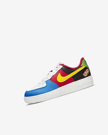 Nike Force 1 LV8 Blancos Rojos Azul Rey Dorados | MX 1106